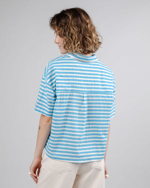 Stripes Oversize Cropped Blouse Pool