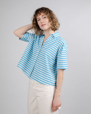 Stripes Oversize Cropped Blouse Pool