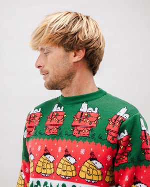 Peanuts Xmas Cotton Sweater Multicolor