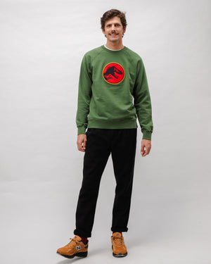 Jurassic Park Logo Cotton Sweatshirt Green