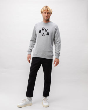 BRV Cotton Sweatshirt Grey Melange