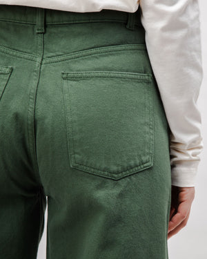 5 Pocket Cotton Twill Pants Green