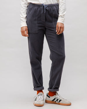 Corduroy Patch Pocket Pants Dark Grey