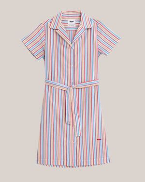 Downtown Stripe Shirt Dress